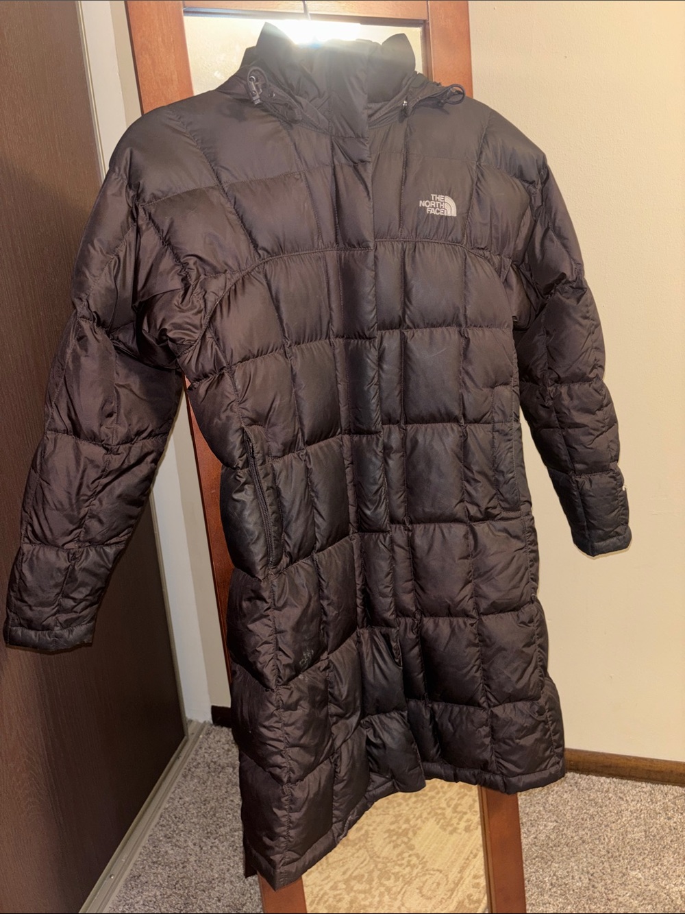 The North Face Women’s Brown Long Puffer Coat Size XS